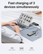 65W Power Bank, 25000mAh Laptop Portable Charger, 100W Total Fast Charging Battery Pack for MacBook Dell XPS iPad Tablet Steam Deck iPhone 17-12 Series Samsung Switch and More Silver