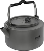 Kuvik Titanium Kettle 1.0L (33.8 oz) - Ultralight and Compact Kettle for Backpacking, Camping, and Home
