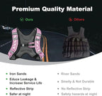 Weighted Vest, 6lb/8lb/12lb/16lb/20lb/25lb/30lb Weight Vest with Reflective Stripe, Weighted Vest for Men Women Workout Equipment for Strength Training, Running, Jogging, Fitness, Weight Loss