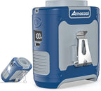 AMACOOL Portable Waist Fan Clip On, MAX 40H Work Time, 10000mAh Rechargeable Wearable Shirt Fan with Light, 16000RPM Powerful 5 Speed Belt Fans Personal Cooling Fans for Outdoor Jobsite Camping Travel