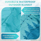 Outdoor Blanket, Waterproof Camping Blankets for Sleeping Packable Ultralight Puffy Camping Quilt for Hammock Hiking Picnic Stadium Beach Cold Weather 55"x78.8"