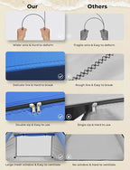 Glymnis Pop Up Beach Tent Beach Shade Tent for 1-4 Persons Sun Shelter UPF 50+ Enclose Zipper Door Portable Easy Up Beach Tent