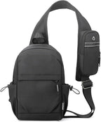 Crossbody Sling Bag Casual Shoulder Hiking Backpack with Convertible Shoulder Strap for Travel Hiking Shopping Leisure Sport