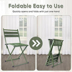 Heavy-Duty Camping with backrest Folding Stool, Outdoor Portable backrest Chair, 440lbs Heavy-Duty Portable Folding Stool, Camping, Hiking, Outdoor Fishing, picnicking, BBQ