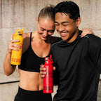 Super Sparrow Insulated Water Bottle - 17 Oz / 25 Oz / 32 Oz - Standard Mouth FlipFlow Flask - BPA Free, Leak Proof Drink Bottle- Ergonomic Straw Water Bottles for Work, Gym, Travel, Sports