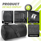 C&F BOGMOST Small Travel Duffel Bag with Shoe Compartment Foldable Waterproof Gym Bags for Gym Beach Swim Men Women Duffle Bags Lightweight Oxford Cloth Sports Bag-Brown