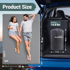 Elegear Self Inflating Sleeping Pad, Built-in Electric Pump 3.1" Ultra-Thick Memory Foam Camping Mattress Pad with Pillow Double Sleeping Pad for Camping R-Value 9.5 Foam Camp Pad for Car/Traveling