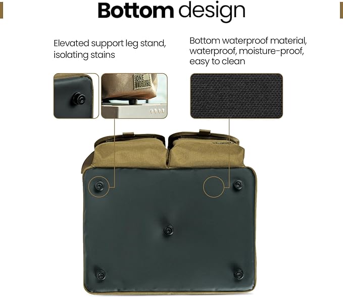 OneTigris Camping Storage Bag with Lid, 25L Collapsible Tactical Tote Bag for Outdoor Camping Travel Picnic Garage Trunk Organizer