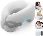2in1 Ergonomic Memory Foam Travel Neck Pillow – 2025 Upgrade Travel Pillow for All Sleep Positions on Flights, Road Trips, and Long Distance Travel with Drawstring Bag (Adjustable - Gray)