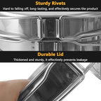 8PCS Stainless Steel Camping Cooking Set Cookware Mess Kit Cook Pots and Pan Set with Plates Cups, Lightweight Camping Cookware for Hiking Backpacking Outdoor Cooking and Picnic