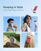 charmast 20000mAh Portable Charger with Built in Cables, 22.5W Travel Power Bank Fast Charging, USB C Cell Phone Battery Pack for iPhone 16/15/14/13/12/11 Series, iPad, Samsung, Android, Tablet