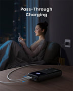 INIU Power Bank, 25000mAh 100W USB C Laptop Portable Charger, PD QC Fast Charging 3-Output Battery Pack, Travel Charger for Laptop MacBook iPad Tablet Steam Deck iPhone 17 16 15 14 Pro Samsung S25 etc