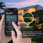 Wallet Tracker Card, Slim Rechargeable Bluetooth Item Locator, Smart Finder Compatible with Apple Find My for Wallet, Luggage, Passport, IP68 Waterproof (iOS Only) (Carbon Fiber Black)