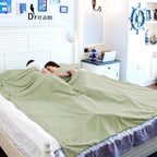 Sleeping Bag Liners Lightweight Travel Camping Sheet Sleep Bag Liner Adults Lightweight Warm Weather Hotel Compact Portable Sleeping Sack Indoor Outdoor Hostels Traveling Backpacking Hiking Blankets