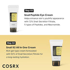 COSRX All About Snail Mucin Korean Skin Care Set, Mini Travel Essentials, Travel Size Gift Set with Snail Mucin Face Wash, Serum, Moisturizer & Eye Cream, Rejuvenating Kit, Mothers Day Gifts for Mom