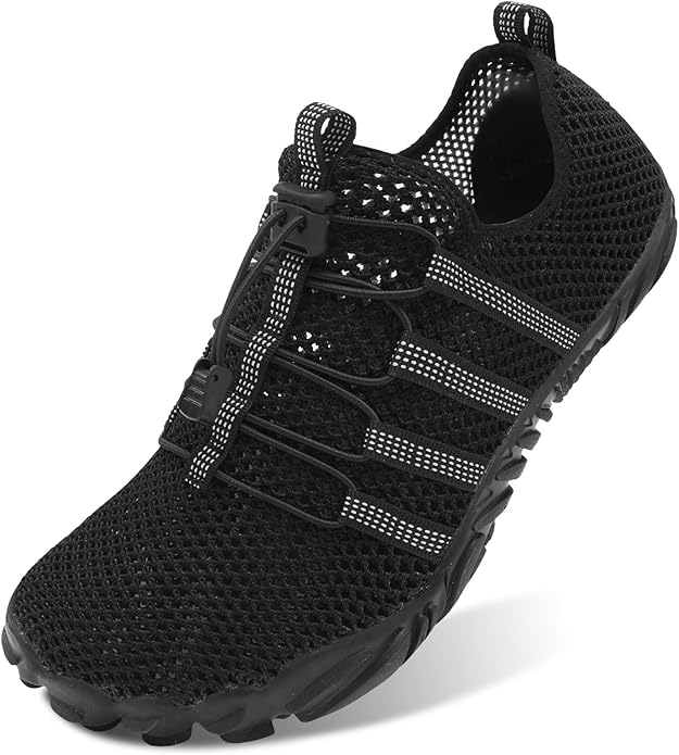 L-RUN Barefoot Water Shoes Women Mens Aqua Sock Athletic Hiking Water Sports Shoes for Swim Beach Pool Sand Diving Walking