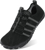 L-RUN Barefoot Water Shoes Women Mens Aqua Sock Athletic Hiking Water Sports Shoes for Swim Beach Pool Sand Diving Walking