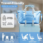 Weekender Duffel Bags for Women， Travel Totes Bag for Airplane Essentials, Overnight Bags for Women with Trolley Sleeve, Large Carry On Hospital Bag for Labor and Delivery, Sport, Gym