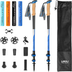 Hiking Poles, Ultra-Light Telescopic Trekking Poles,Portable Walking Sticks with Adjustable Height for Men and Women