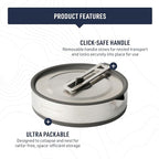 Sea to Summit Detour Stainless Steel Collapsible Pouring Pot, 1.8 Liters