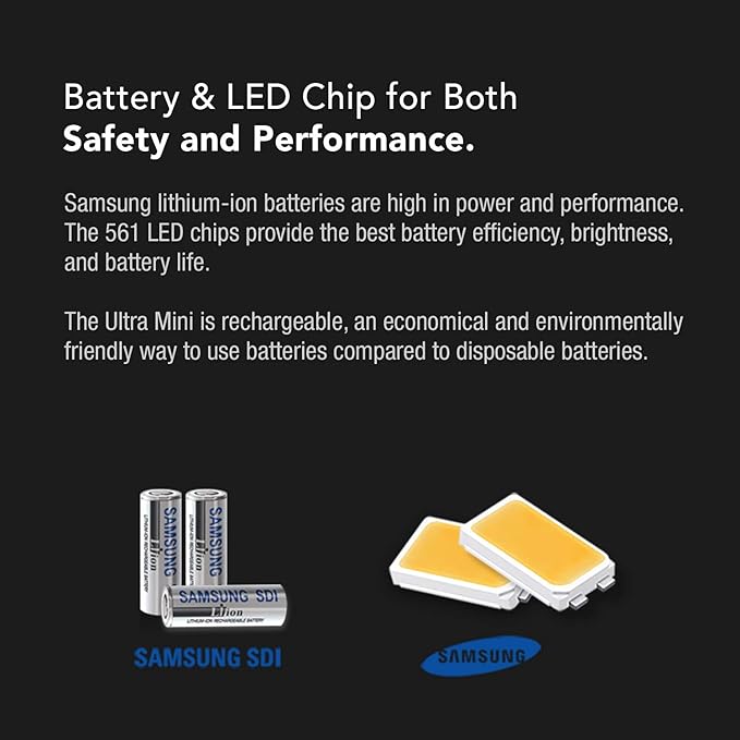 CLAYMORE Ultra Mini (Black) - Outdoor Rechargeable LED Light for Camping, Tent, Backpacking, Emergency and Industrial Use. Waterproof, Portable Lantern with USB-C, Up to 24 Hours Battery Life.