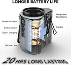 PANERGY Portable Waist Fan, Personal Fan Clip on with Rechargeable Battery operated, 5 Speeds,11000RPM, 20H Cooling, Hands-Free Belt Fan for Outdoor Jobsite