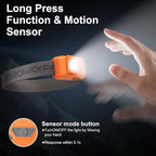 Mini Rechargeable Headlamp Flashlight,Super Bright LED,Sensor Control, 5 Light Settings, IPX5 Waterproof & Lightweight, Ideal for Camping, Running & Hiking Outdoor (2 Pack)