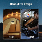 LED Camping Lantern Rechargeable, 1000LM Tent Light with 3 Color Lighting Modes, 8000mAh Power Bank, Waterproof, Mini Flashlight with Magnetic Base for Emergency, Power Outages, Hiking, Home