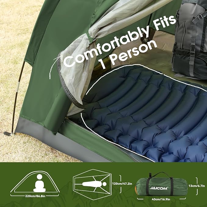 1/2/4 Person Camping Tent - Lightweight Backpacking Tent, Waterproof Windproof Easy Setup Hiking Tent, Suitable for Outdoor, Family, Camping, Hunting, Mountaineering Travel