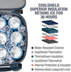 CleverMade Collapsible Insulated Cooler Bag – Leakproof Soft Folding Cooler for Beach, Travel, Car