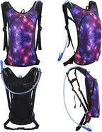 Roptat Hydration Backpack Pack with 2L Hydration Bladder - Lightweight Water Backpack Water Pouch for Women Men Running Riding Biking Music Festival