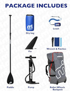 Mistral Stand Up Inflatable Paddle Board Racing & Touring Board 13'2"/ 14' Race Board, Backpack with Wheels, Durable ISUP for Youth & Adult, w/Premium SUP Accessories