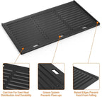Onlyfire Universal Cast Iron Griddle, Reversible Cooking Griddle for Gas/Charcoal Grills, 17.3" x 9.6"