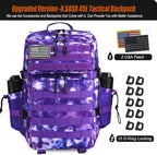 Military Tactical Backpack 45L Large Tactical Backpack for Men, Hiking Rucksack With Bottle Holder