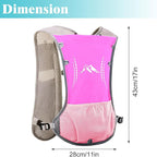 Hydration Vest Pack Backpack, Running Vest for Women Men Adjustable Chest Straps Running Hydration Vest for Trail Hiking