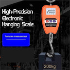 Luggage Weight Scale, Portable Electronic Luggage Scale Multifunctional Digital Scales LCD Display Travel High Accurate 200Kg Handheld Weighing Tools,for Travel(Black)