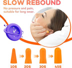 VOISEN Ear Plug,500 Pairs Ear Plugs for Sleeping,32dB NRR 37dB SNR Ear Plugs Noise Cancelling for Snoring, Studying, Loud Events, Traveling & Concerts, Individual Package