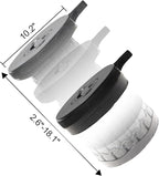 ALEVMOOM 18" Collapsible Stool, 800lbs Max Weight, Heavy Duty Portable Retractable Folding Telescoping Foldable Camping Stool for Adults Outdoor Fishing Travel BBQ (Black)