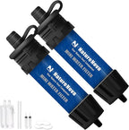 Mini Water Filter NatureNova Portable Emergency Water Filtration System Hiking Camping Straw Survival Gear Emergency Preparedness