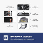 Maelstrom Cooler Backpack - 35/50 Can Insulated Soft Cooler Lunch Bag for Camping, Beach, Hiking & Shopping