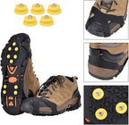 Aliglow Ice Snow Grips Over Shoe/Boot Traction Cleat Spikes Anti Slip Footwear