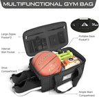 ETRONIK Gym Bags for Men Women, Carry On Luggage 22x14x9 Airline Approved, Tactical Duffle Bag with Shoe Compartment, 3 in 1 Carry on Travel Backpack with Wet Pocket, Weekender Overnight Bag, Black