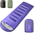 Atarashi Camping Sleeping Bag- 4 Seasons for Adults, Light, Warm, Extra-Large with Compression Sack- Great for Hiking, Backpacking & Outdoor Adventures