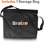 Stainless Steel Large Grill Basket with Easy Open/Close Lid and Removable Handle - 12.25 x 9.5 x 1.5 Inches - Includes Carry/Storage Bag