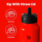 BOTTLE BOTTLE 40 oz sports water bottle stainless steel insulated water bottle with straw and pills holder