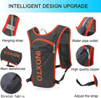 INOXTO Running Hydration Vest Backpack,Lightweight Insulated Pack with 1.5L Water Bladder Bag Daypack for Hiking Trail Running Cycling Race Marathon for Women Men