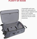 SwissGear Sion Softside Expandable Luggage, Dark Grey, 3-Piece Set (21/25/29)