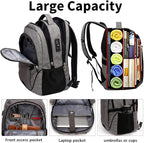 SHRRADOO Anti Theft Laptop Backpack Travel Backpacks with usb Charging Port for Women Men High School College Backpack Computer Bag Fits 17 Inch Laptop,Black