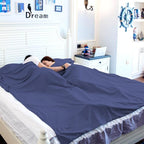 Sleeping Bag Liners Lightweight Travel Camping Sheet Sleep Bag Liner Adults Lightweight Warm Weather Hotel Compact Portable Sleeping Sack Indoor Outdoor Hostels Traveling Backpacking Hiking Blankets