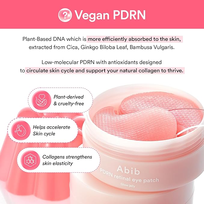 Abib Pink Me Up PDRN 3 Step Glow Kit | Overnight Firming Jelly Mask, PDRN Retinal Eye patches, PDRN Lip Mask | Mothers Teen Korean Skincare Set for Glass Skin, Birthday Gifts for Women
